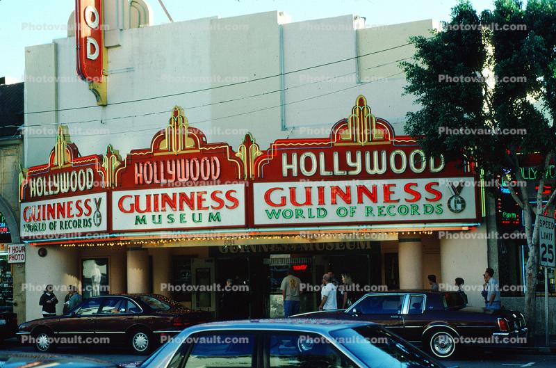 Hollywood, neon sign, Guiness, marquee, landmark