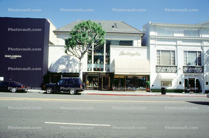 Rodeo Drive, shops, stores, buildings