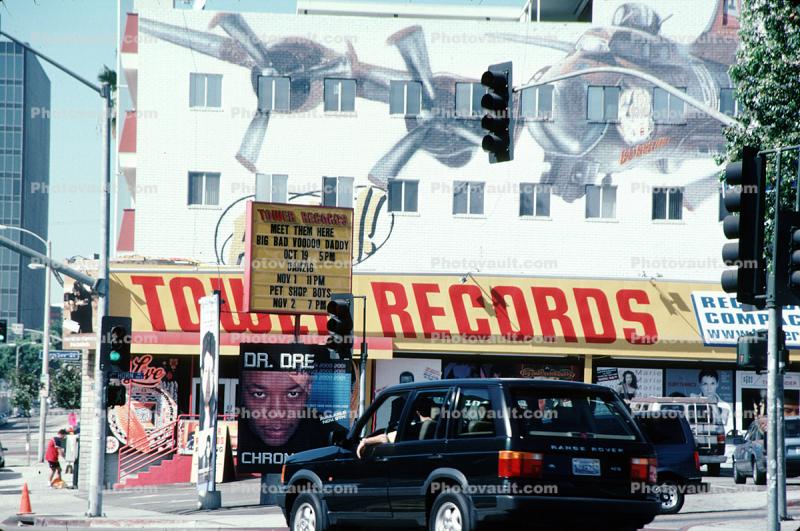 Tower Records, Sunset Blvd, Building, October 1999