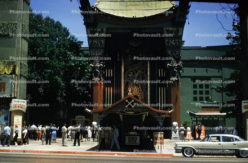 1950s, TCL Chinese Theatre, Cinema Palace, car, vehicle