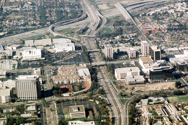 Freeway Interchange, office buildings