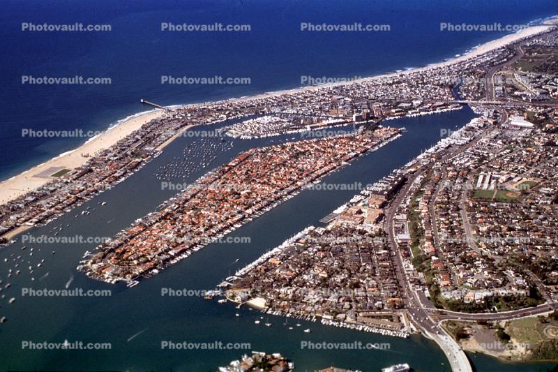 Urban Sprawl, Suburban, Harbor, Pacific Ocean, Island