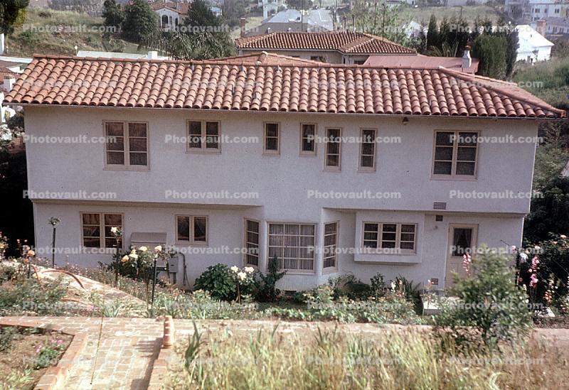 House, Home, Domestic Housing, Single Family Dwelling, Building, domestic, domicile, residency, housing, Los Feliz, Hollywood, 1950s