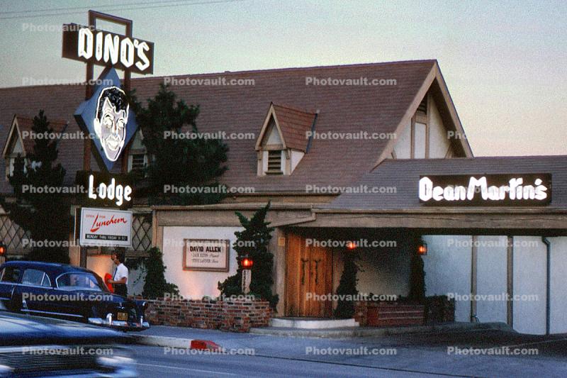 Dino's, Dino's Lodge, Dean Martin, 8524 Sunset Blvd, landmark, August 1962, 1960s