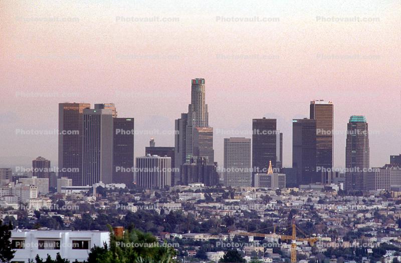 Los Angeles Cityscape, buildings, skyscrapers, exterior