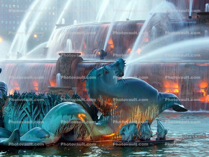 Horse, Buckingham Fountain Water Sculpture