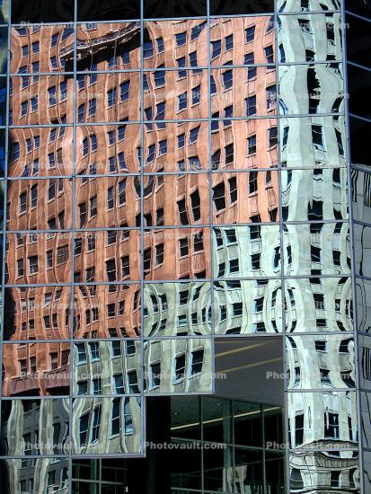 A Steeply Stepped Reflection, Downtown Chicago