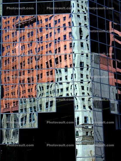 A Steep Stepped Reflection steeped in color and shape.