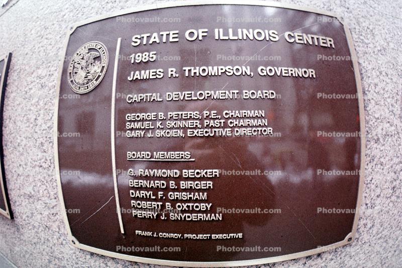State of Illinois Center signage