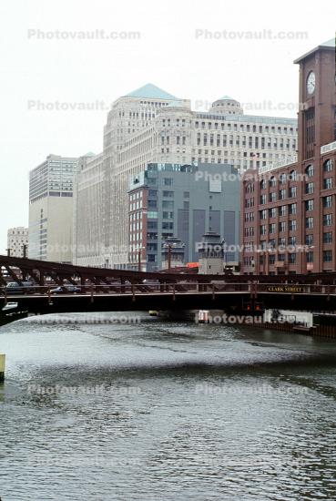 Central Office Building, Chicago River, Clark Street Bridge, Merchandise Mart