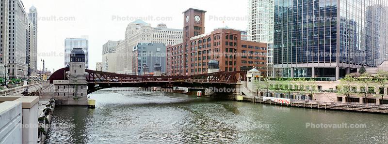 Chicago River, Bridge, buildings