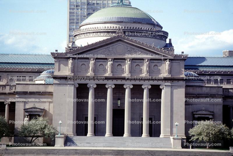 Museum of Science and Industry, building, columns, dome
