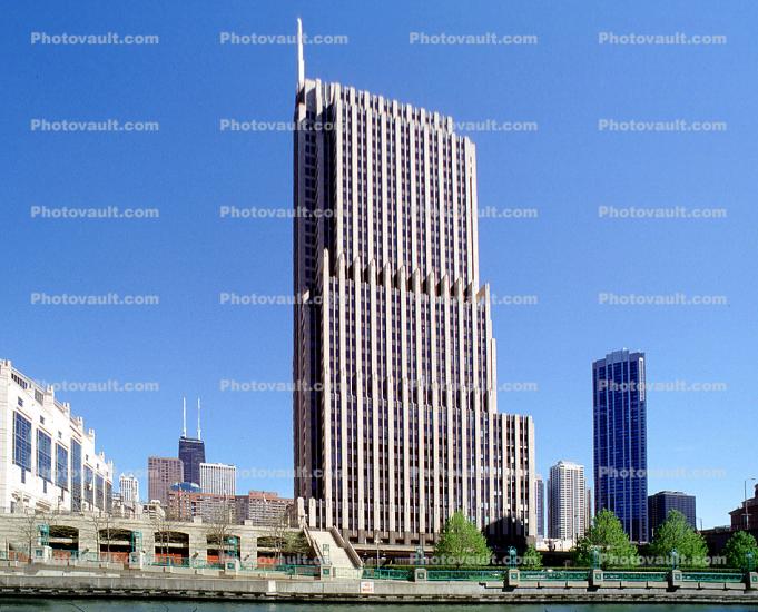 NBC Tower, Cityfront Center, skyscraper, building, highrise, Chicago River