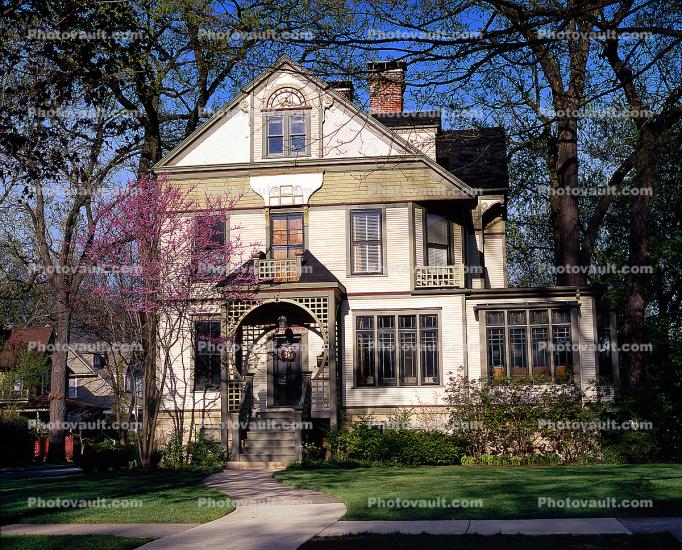 250 Forest Ave, Stick style Victorian house, 1887,  Oak Park