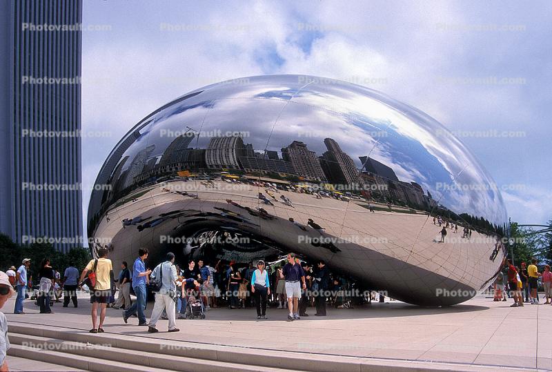The Bean, Millennium Park Opening Day, July 15 2004