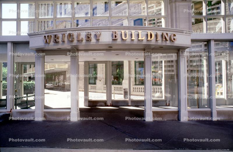 Wrigley Building Entrance, Signage