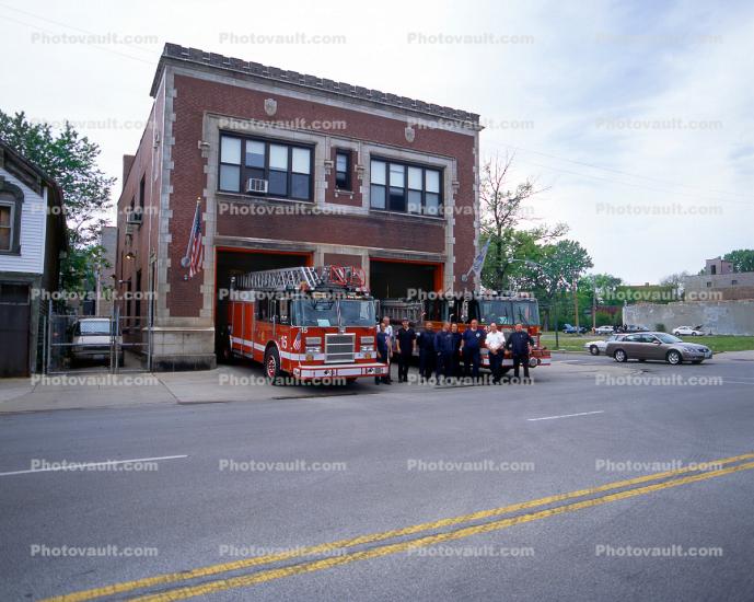 Portrait of Fire Fighters, Firehouse