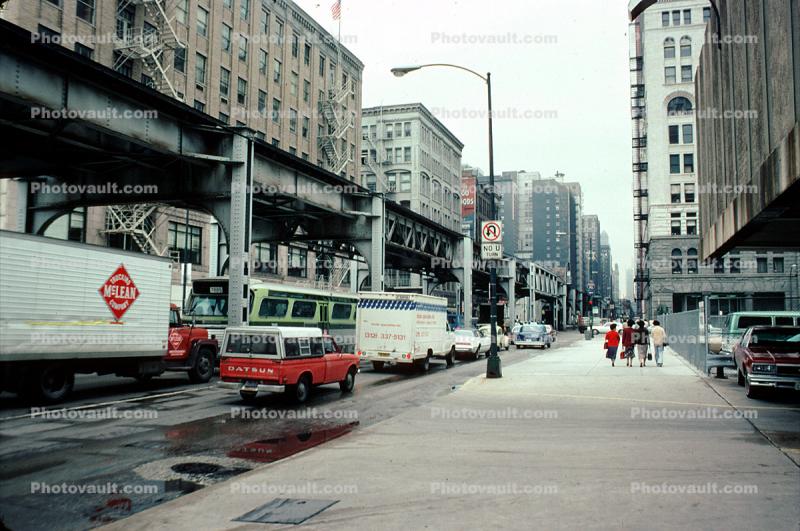 Car, Automobile, Vehicle, Sidewalk, June 1980, 1980s