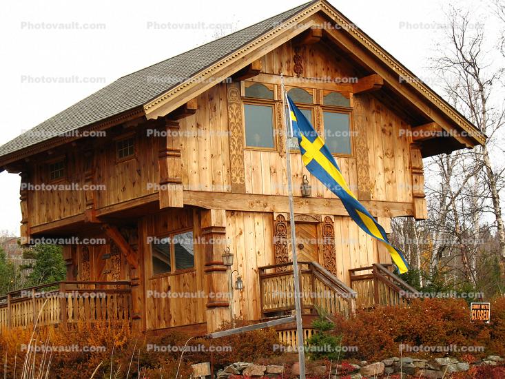Swedish Building, Swede-Finn, north shore of Lake Superior, wooden building, landmark