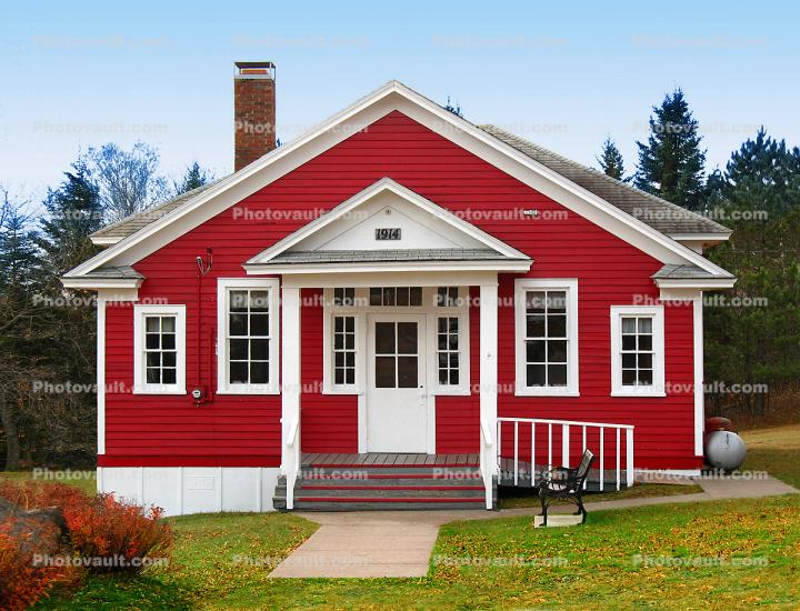 Larsmont School, built in 1914, Swedish, Finnish, Swede-Finn, north shore of Lake Superior, Elementary School, National Historical Site, One Room Schoolhouse