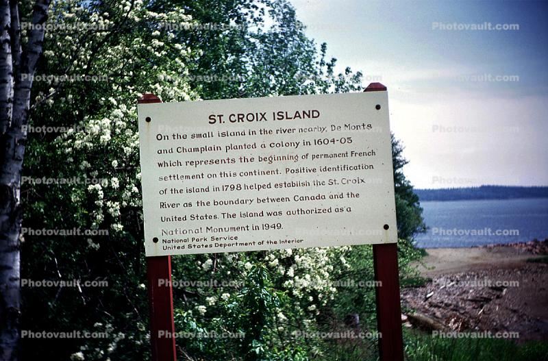 Saint Croix Island, May 1969