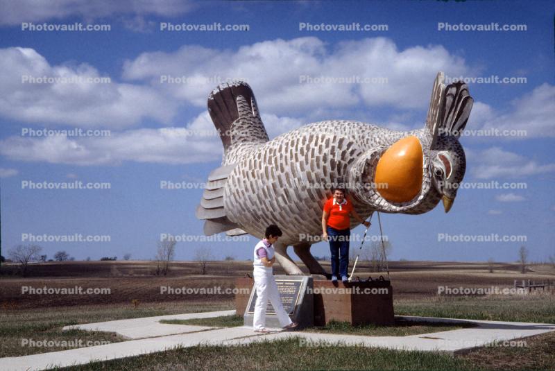 Prairie Chicken Statue, Roadside, Rothsay