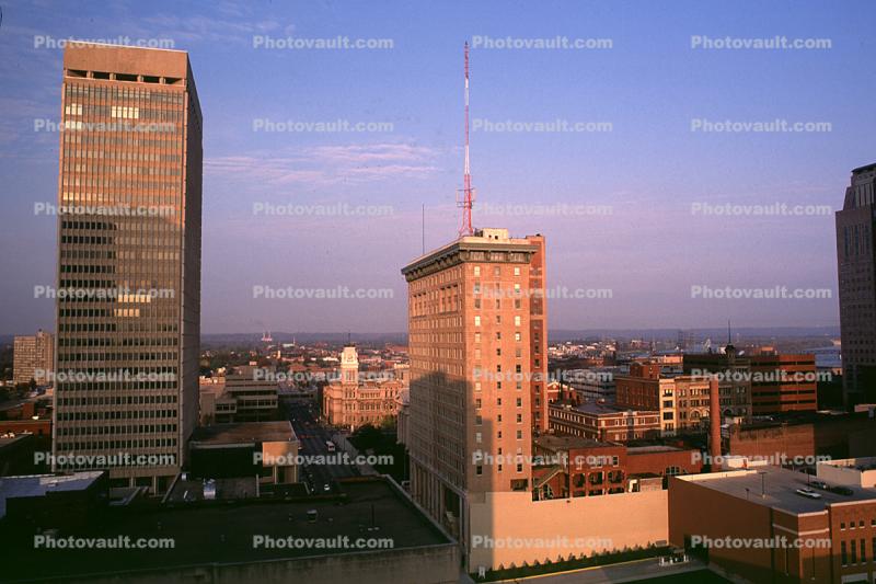 Cityscape, skyline, building, skyscraper, Downtown, Metropolitan, Metro, Outdoors, Outside, Exterior, Louisville