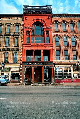 Red building, 121 Main Place, downtown Louisville