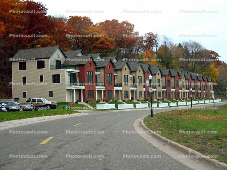 Row of Houses, homes, Marquette