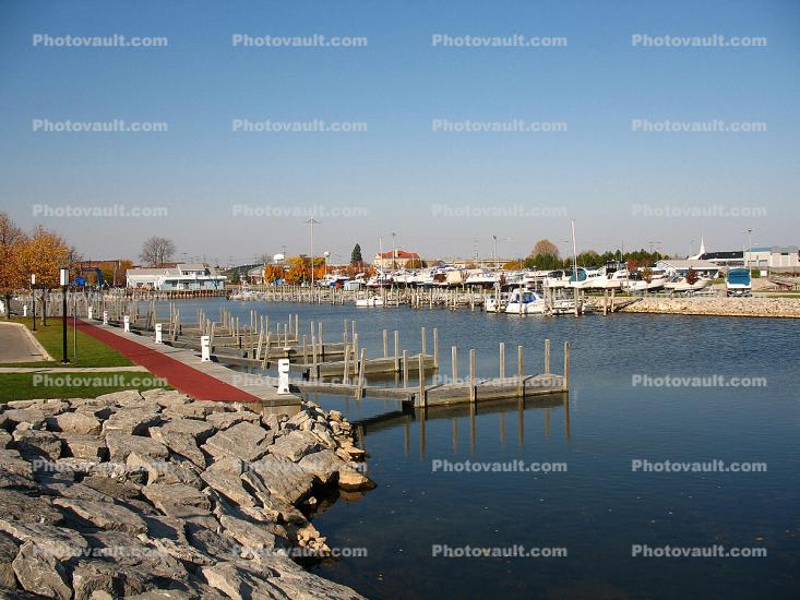 harbor, docks, Alpena, Michigan