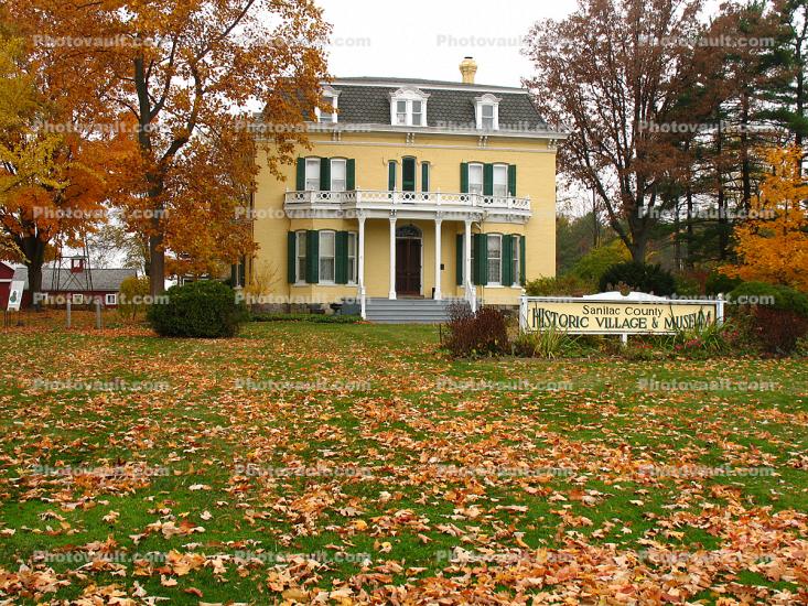 Sanilac County Historic Village & Museum, Port Sanilac, Michigan, autumn