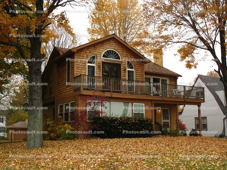 City of Port Huron, Home, House, Autumn, Leaves, porch