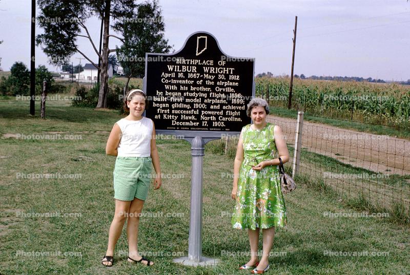 Hagerstown, Birthplace of Wilbur Wright, Corn Field, 1960s