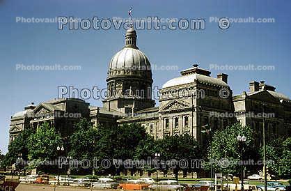 State Capitol, Building, Cars, Indianapolis, 1950s