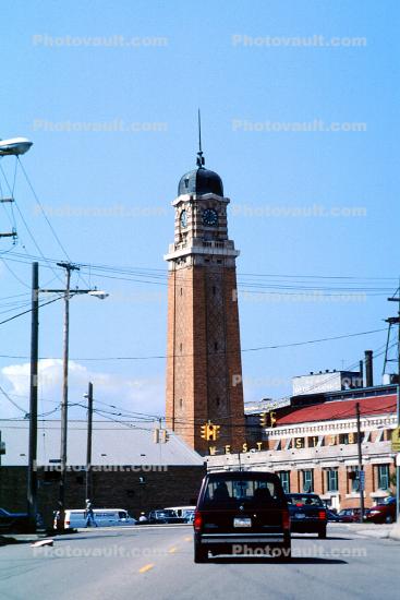 West Side Market Clock Tower, Golden Brick, landmark, Cleveland, 18 September 1997