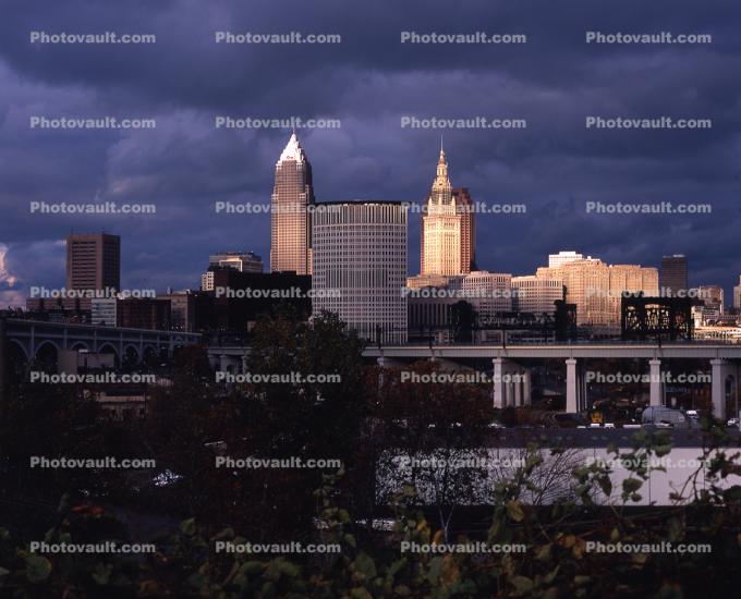 Cleveland Cityscape, skyline, building, skyscraper, Downtown,