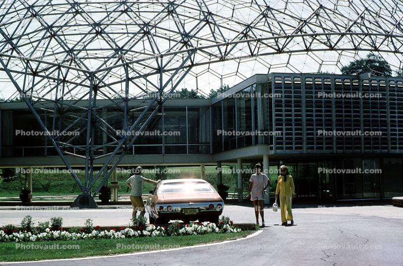 Geodesic Dome, ASM International Dome, Russell Township, car, Geauga County, Ohio