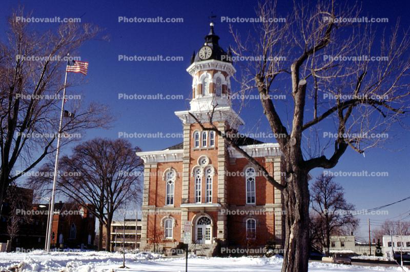 Clock Tower, snow, ice, cold, Frozen, Icy, Winter, building