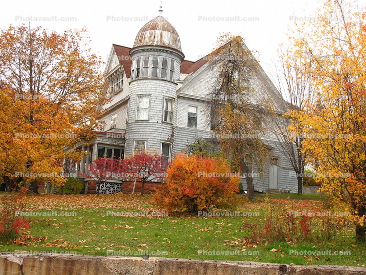 peaceful, home, house, single family dwelling unit, building, domestic, domicile, residency, housing, Houghton, Keweenaw Peninsula, Houghton County, autumn