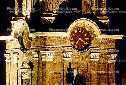 Clock Tower, Downtown, Milwaukee, outdoor clock, outside, exterior, building, roman numerals