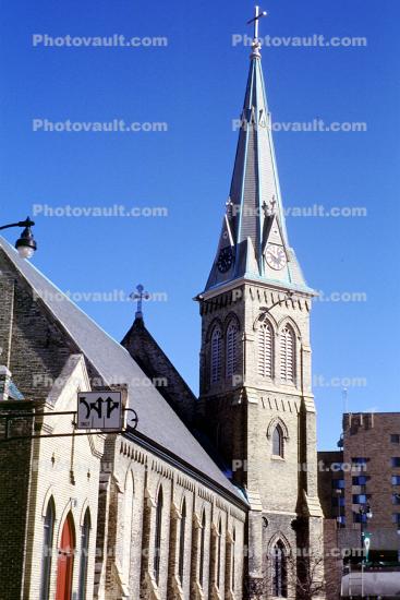 steeple, tower, Church, Racine