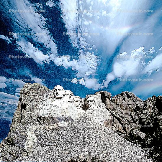 Mount Rushmore National Memorial, Paintography