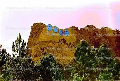 Blue Face Mount Rushmore National Memorial