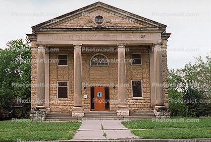 First Church of Christ Scientist, building, columns, Junction City
