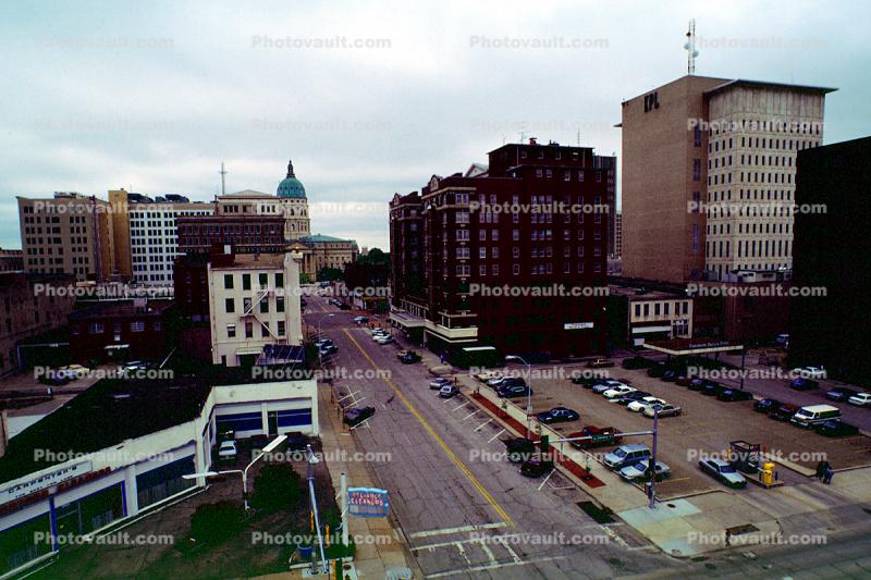 downtown buildings, Car, Automobile, Vehicle