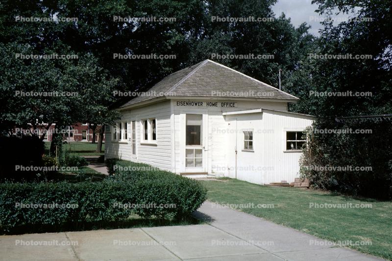 building, Dwight D. Eisenhower Presidential Library, Museum and Boyhood Home, Abilene, Kansas, 1950s