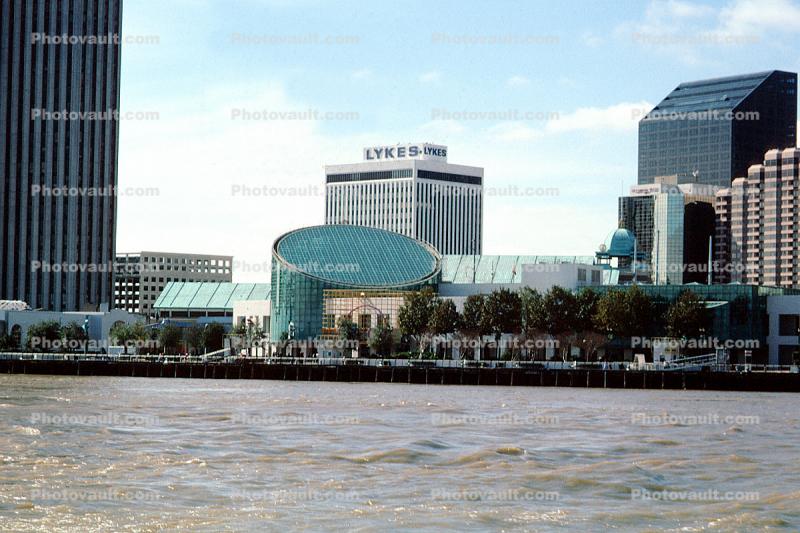 Lykes Lines Headquarters, New Orleans, riverfront, buildings, skyline