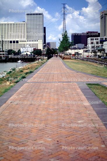 Brick Sidewalk, Path, Pathway, riverfront, waterfront