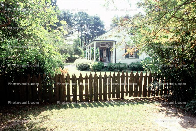 Home, House, building, picket fence, Baton Rouge