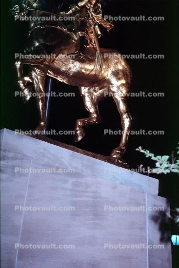 Joan of Arc Statue, Golden Horse, Decatur Saint, Place de France, the French Quarter, landmark